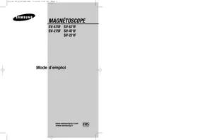 SAMSUNG SV271F - Magnétoscope