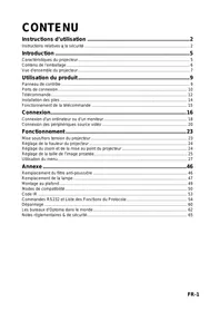 Notice OPTOMAR HD36 Projecteur