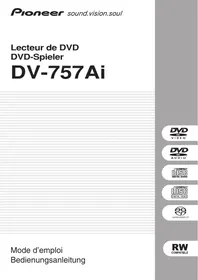 Notice PIONEER DV 757 AL Lecteur dvd