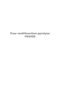 Notice ARTHUR MARTIN FE5426NG Four électrique