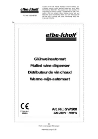 KALORIK TKG/SC GW900 - Distributeur de boissons chaudes
