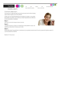 Notice TANDA ZAP HU-FG00201 Appareil de soin beauté