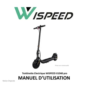 Notice MAE DARRYWISPEEDTROTTINETTEX1040PRO Trottinette