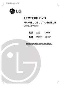 Notice LG-GOLDSTAR DVD-5083 Lecteur dvd