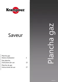 Notice KRAMPOUZ SAVEUR GGCIL2A Plancha gaz