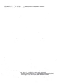 Notice ARISTON MBAA4531VC Réfrigérateur