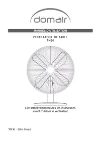 Notice DOMAIR TM30 FRAMBOISE Ventilateur