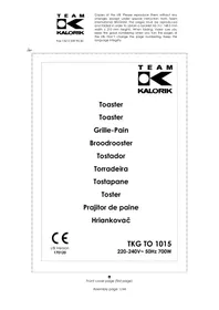 KALORIK THG TO 1015B - Grille pain