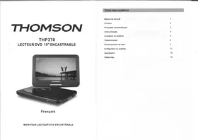 THOMSON THP370 - Lecteur dvd