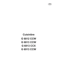 Notice ARTHUR MARTIN G6813CCX Cuisinière