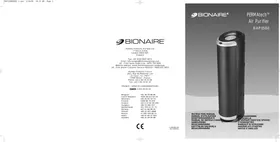Notice BIONAIRE BAP 1550-I Purificateur d'air