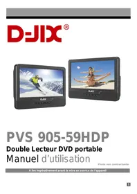 Notice D-JIX PVS905-65HIR Lecteur DVD portable