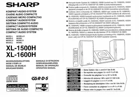 SHARP XL-1500 - Système audio
