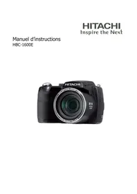 Notice HITACHI HBC 1600E BLACK Appareil photo numérique