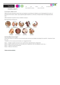 Notice TANDA ME CHIC LIGHT épilateur électrique