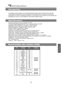 Notice PEEKTON PK 1400 TNT NOIR Récepteur TV numérique