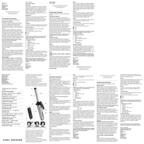 Notice VIDAL SASSOON VS 102 CE Sèche cheveux