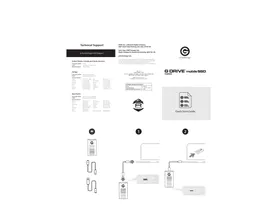 Notice G-TECHNOLOGY GDRIVE R SSD 2TO SSD externe