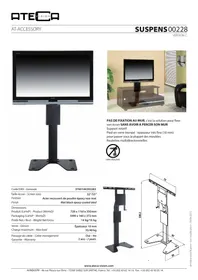 Notice ATECA AT 380 AA Support pour téléviseur