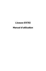 Notice 1T WORKS ER702 Liseuse électronique