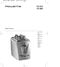 ROWENTA TO807BRUNCHPRUNE - Grille pain