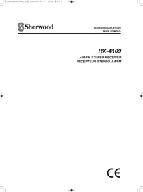 Notice SHERWOOD RX-4109 Récepteur audio