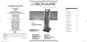 Notice BIONAIRE BCH9300-050-I Chauffage électrique