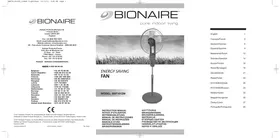 Notice BIONAIRE BSF1612M-I Ventilateur