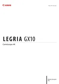 CANON LEGRIA GX10 - Caméscope