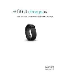 Notice FITBIT CHARGE HR LARGE PURPLE Bracelet connecté