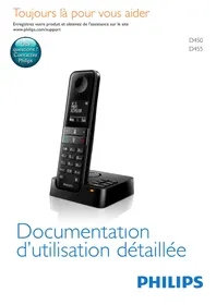 Notice PHILIPS D4553B Téléphone sans fil