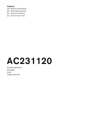 Notice GAGGENAU AC231-120 Hotte aspirante