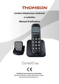 Notice THOMSON CONECTO 300 BLK Téléphone sans fil