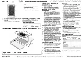 WHIRLPOOL AKT 325 IX - Barbecue électrique encastrable