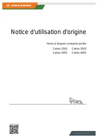 AMAZONE Catros 3503 - Herse à disques compacte portée