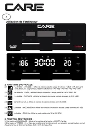 Notice CARE FITNESS 20KM/H - CARE - RUNNER - KINOMAP Tapis de course