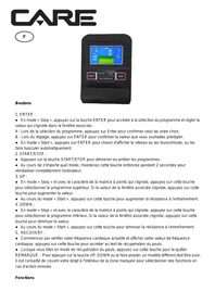 Notice CARE FITNESS CV-5560 Vélo d'appartement