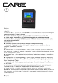 Notice CARE FITNESS CARDIO MASTER CONNECTé Vélo d'appartement