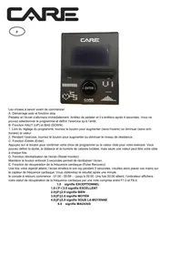 Notice CARE FITNESS CV-385 Vélo d'appartement