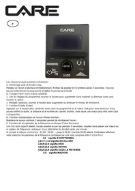 Notice CARE FITNESS CV-395 Vélo d'appartement