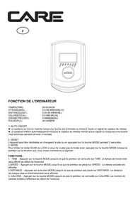 Notice CARE FITNESS SPIKE Vélo de biking