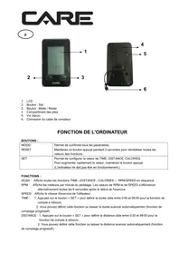 Notice CARE FITNESS SPEED RACER Vélo de biking
