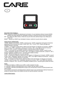 Notice CARE FITNESS CARE - ELANCY Rameur