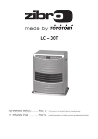 ZIBRO LC-30T (Toyotube) - Chauffage à pétrole