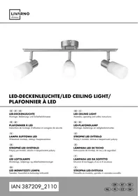 LIVARNO home Applique murale/plafonnier LED à 3 spots - Produkt konsumpcyjny