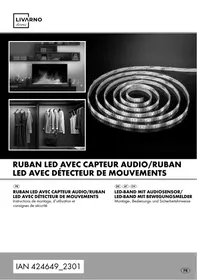 Notice LIVARNO HOME RUBAN LED, 3 M Produit de consommation