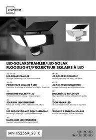 Notice LIVARNO PROJECTEUR SOLAIRE à LED Produit de consommation