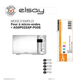 Micro-ondes gril digital ELSAY
