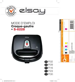 ELSAY Croque gaufrier  plaques réversibles - Vafeljnik ali aparat za toast