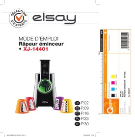 Notice ELSAY XJ-14401 Râpe électrique